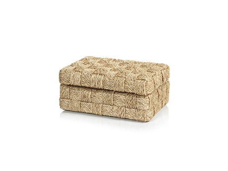 Zodax Small Taranto Natural Abaca Rope Decorative Box