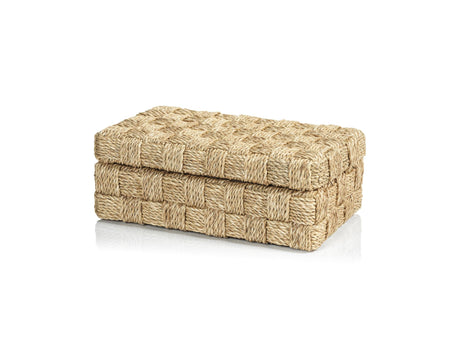 Zodax Large Taranto Natural Abaca Rope Decorative Box