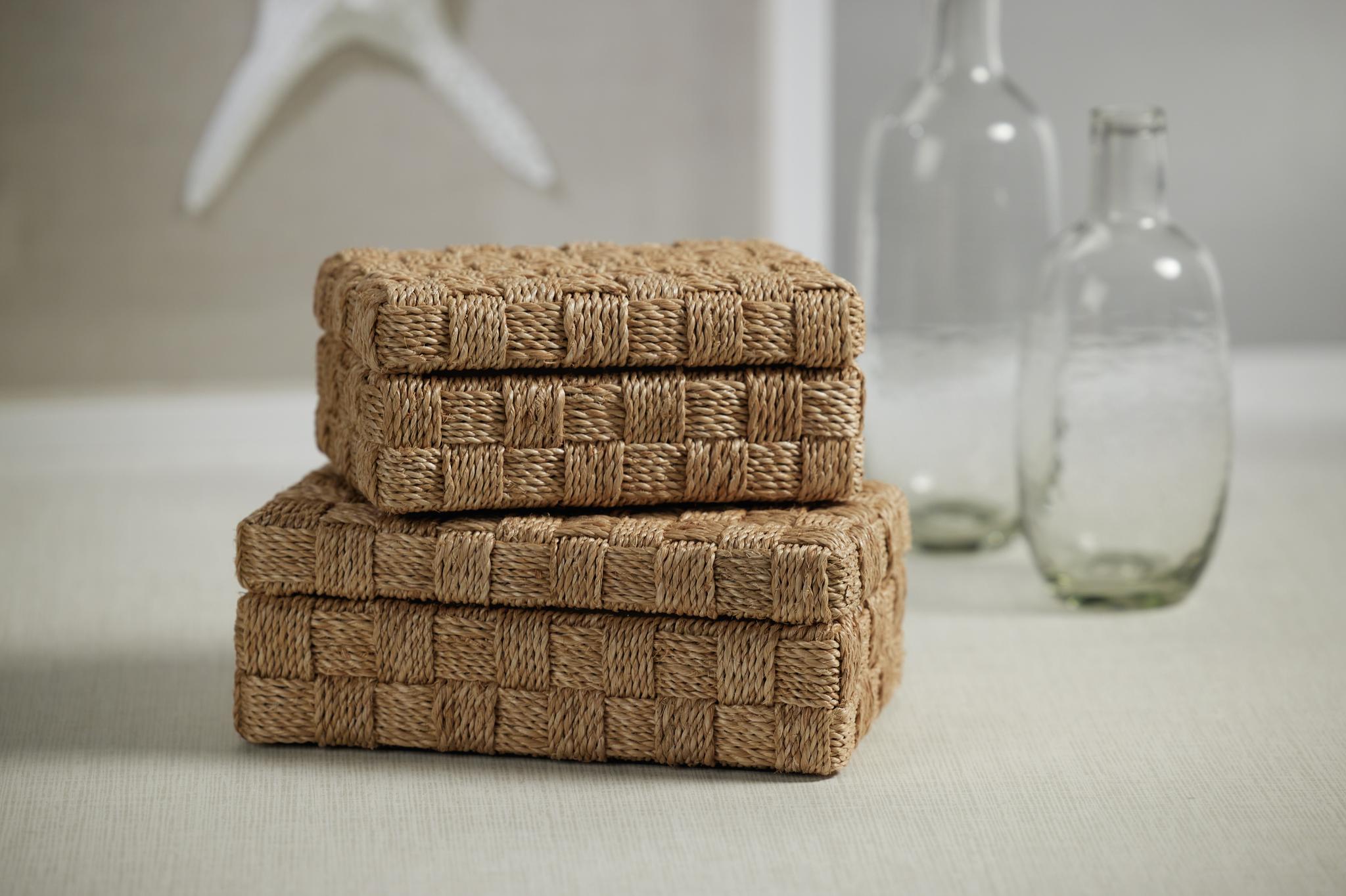 Zodax Large Taranto Natural Abaca Rope Decorative Box – DecoratorsBest