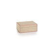 Zodax Small Pink Leather Trim Reggio Natural Fiber Raffia Decorative Box