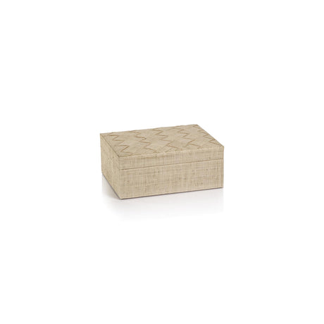 Zodax Small Lazarev Woven Raffia Box