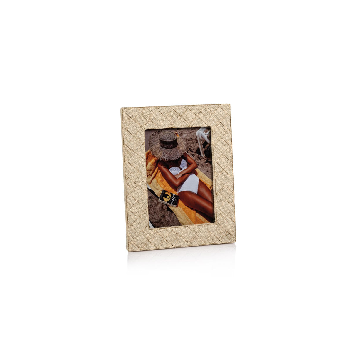Zodax 5" x 7" Lazarev Woven Raffia Photo Frame
