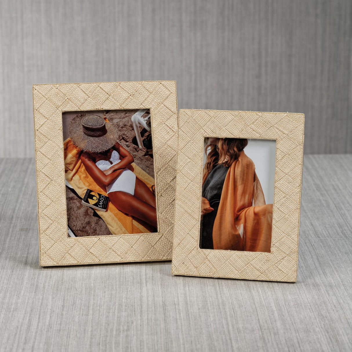 Zodax 5" x 7" Lazarev Woven Raffia Photo Frame
