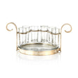 Zodax Fiesta Six Shot Tequila Set, Gold