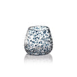 Zodax Blue Elodie Glass Vase/Candle Holder w/ Glass Chips