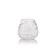 Zodax Clear Elodie Glass Vase/Candle Holder w/ Glass Chips