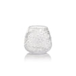 Zodax Clear Elodie Glass Vase/Candle Holder w/ Glass Chips
