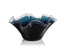 Zodax Blue Vellerti 9.25 Tall Wave Glass Bowl