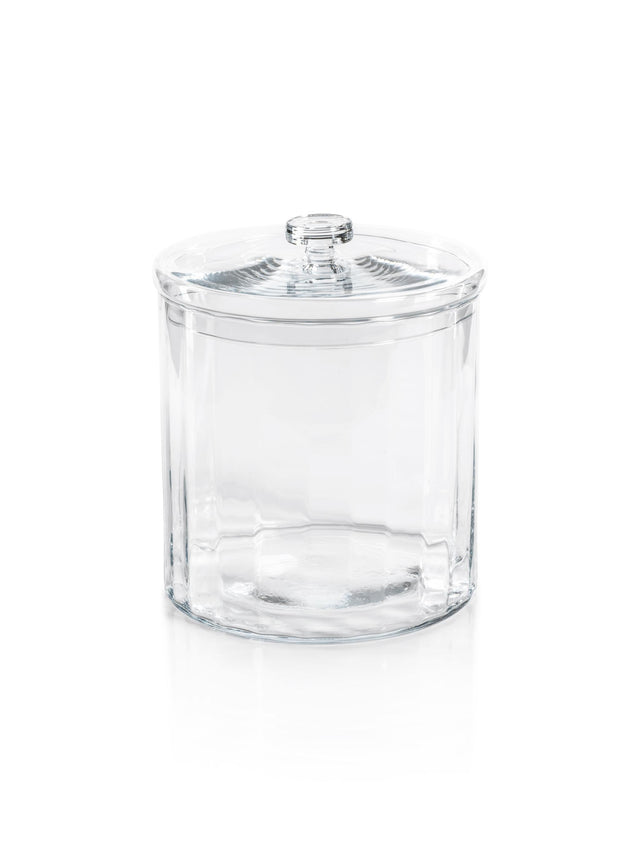 Zodax Large Blendon Optic Glass Bonbonniere
