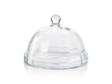 Zodax Large Aldgate Optic Pastry Glass Plate with Cloche