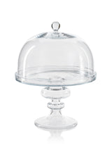 Zodax Clear Vellerti Glass Cake Stand
