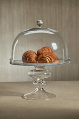 Zodax Clear Vellerti Glass Cake Stand