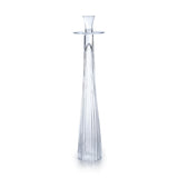Zodax Large Oslob Tall Ribbed Glass Taper Holder