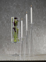 Zodax Small Alina Glass Taper Candle Holder