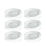 Zodax 6.75" Reneta Alabaster Glass Plates, Set of 6