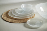 Zodax 6.75" Reneta Alabaster Glass Plates, Set of 6