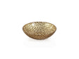 Zodax Nova 7" Braided Gold Glass Bowls, Set of 6