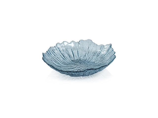 Zodax Axel Icy Sapphire Freeform Glass Serving Bowls, Set of 6