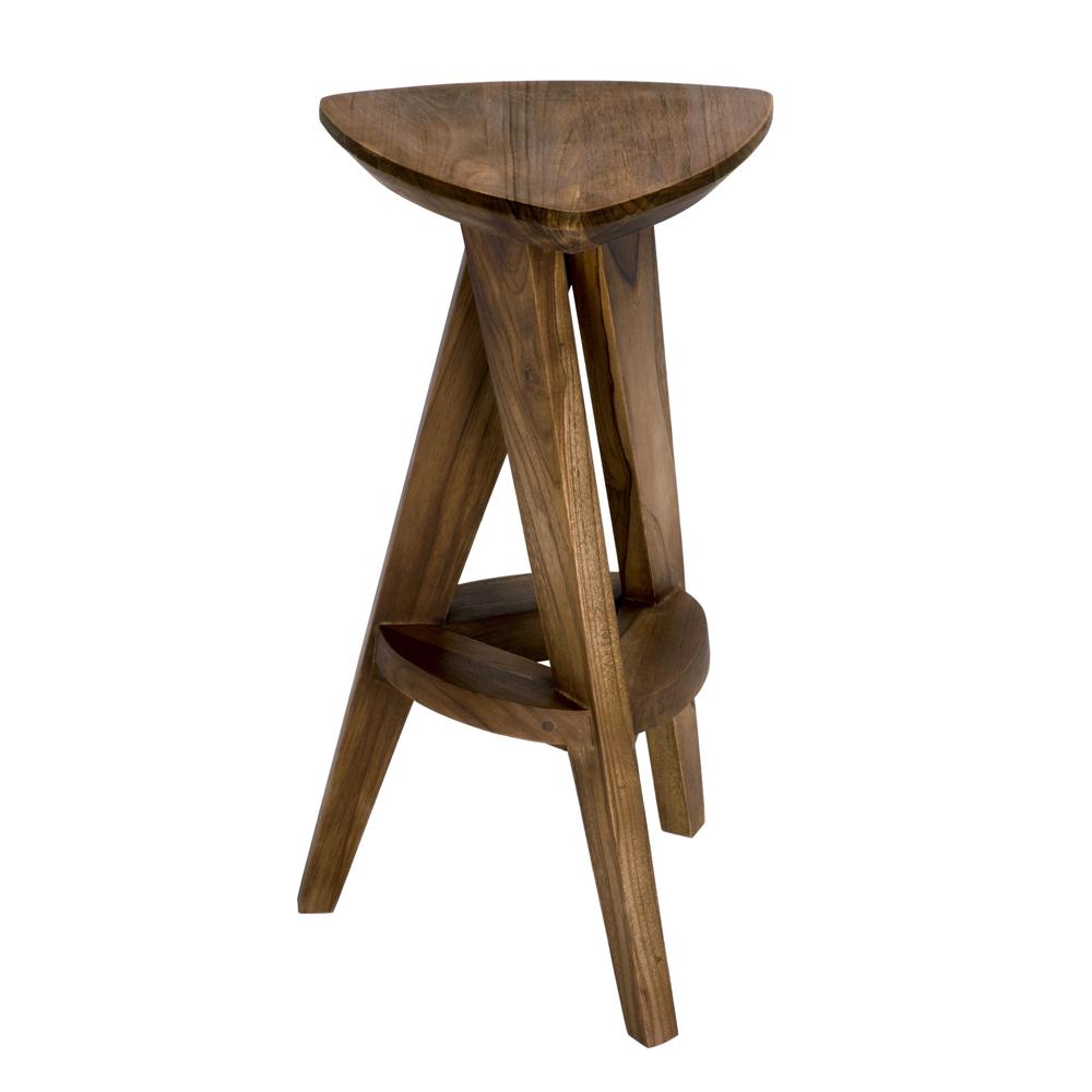 NOIR Twist Counter Stool Teak