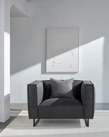 Surya Dylan DYN-006 31"H x 47"W x 39"D Accent Chair
