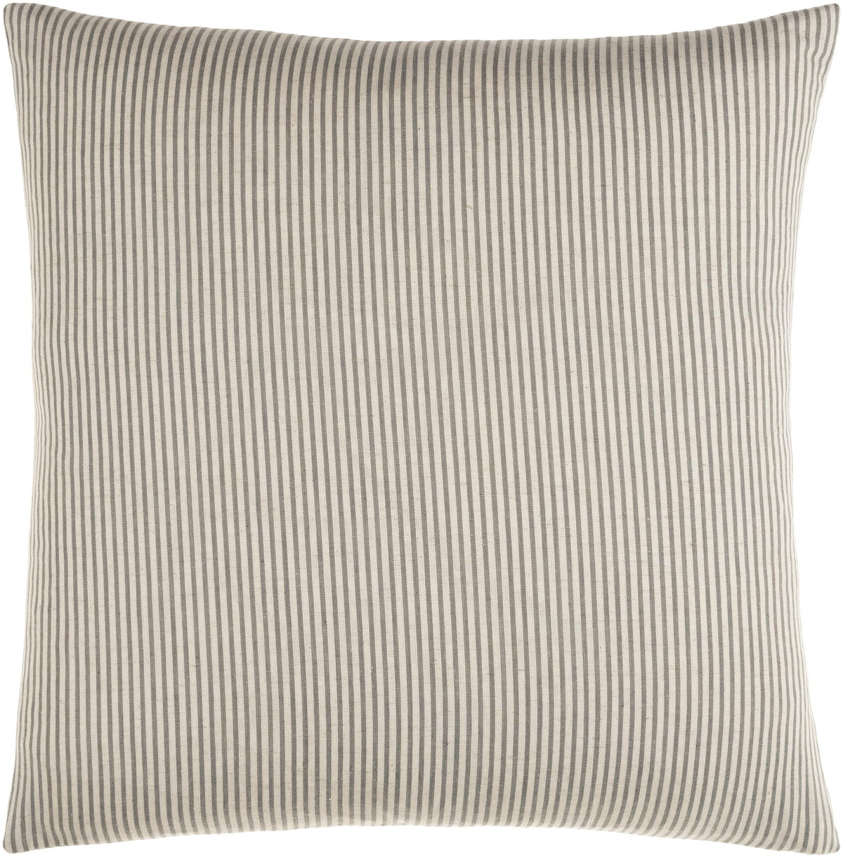 Surya Skinny Stripe SSP-001 Charcoal Light Beige 20"H x 20"W Pillow Cover