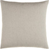 Surya Skinny Stripe SSP-001 Charcoal Light Beige 20"H x 20"W Pillow Cover