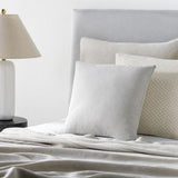 Surya Skinny Stripe SSP-001 Charcoal Light Beige 20"H x 20"W Pillow Cover