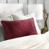 Surya Tambi TBI-004 Burgundy Dark Brown 13"H x 20"W Pillow Kit
