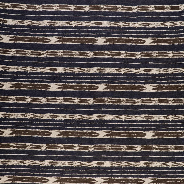 Gaston Y Daniela BANDAS CRUDO/AZUL Upholstery Fabric