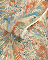 Lee Jofa TAPLOW PAPER CLAY/BLUE Wallpaper