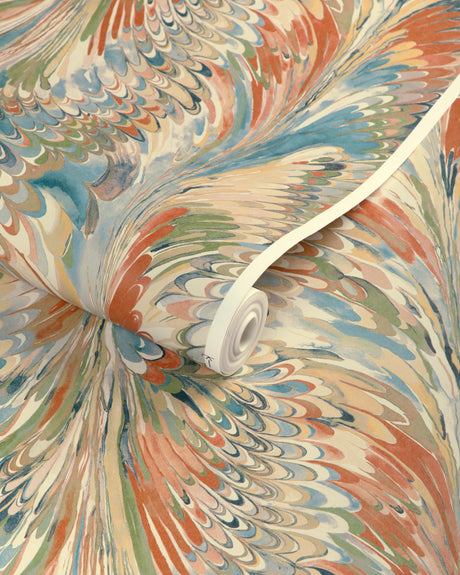 Lee Jofa TAPLOW PAPER CLAY/BLUE Wallpaper