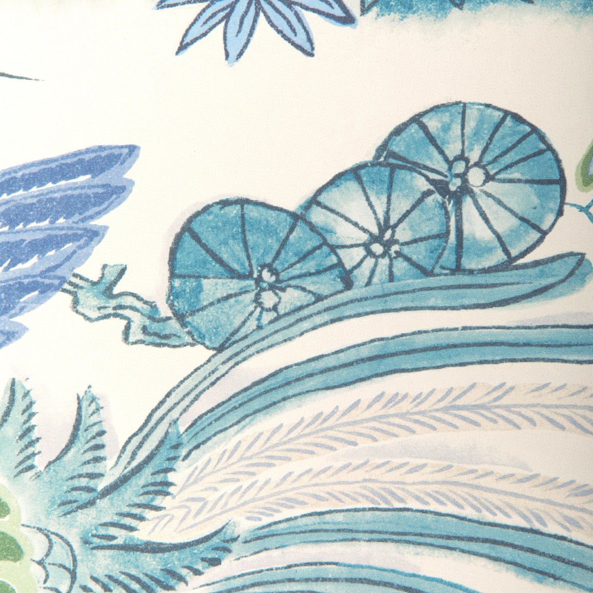 Lee Jofa SAKURA PAPER TEAL Wallpaper