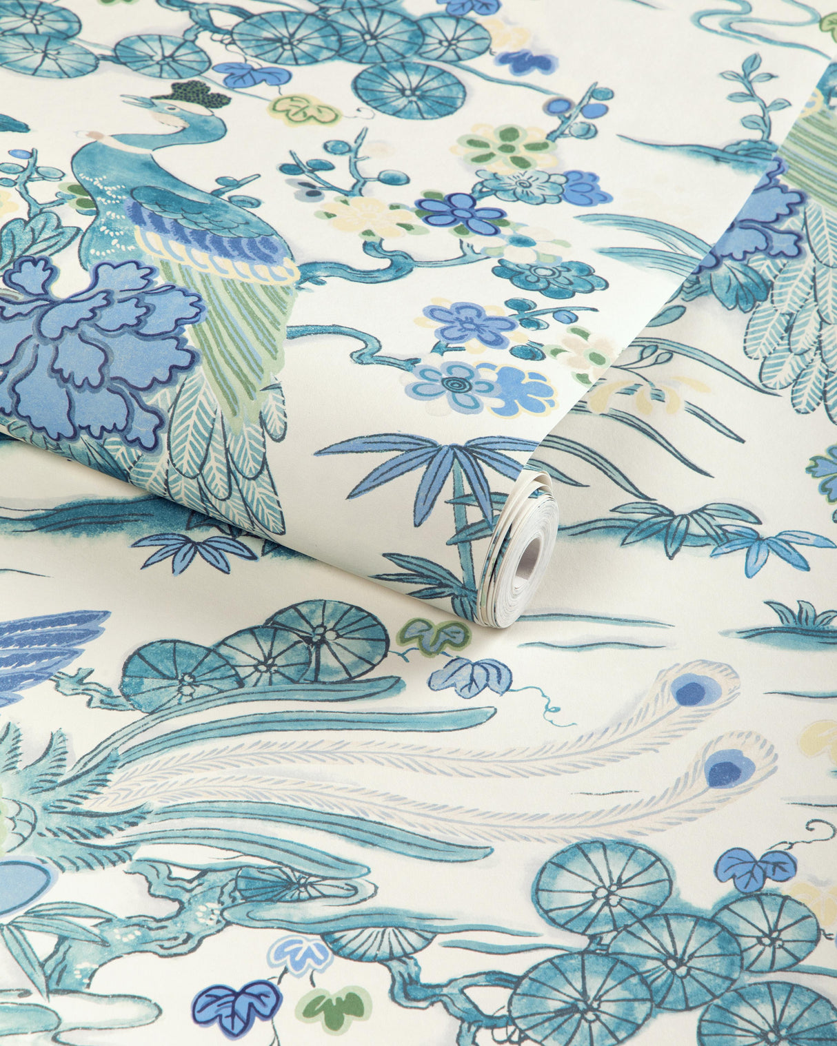 Lee Jofa SAKURA PAPER TEAL Wallpaper