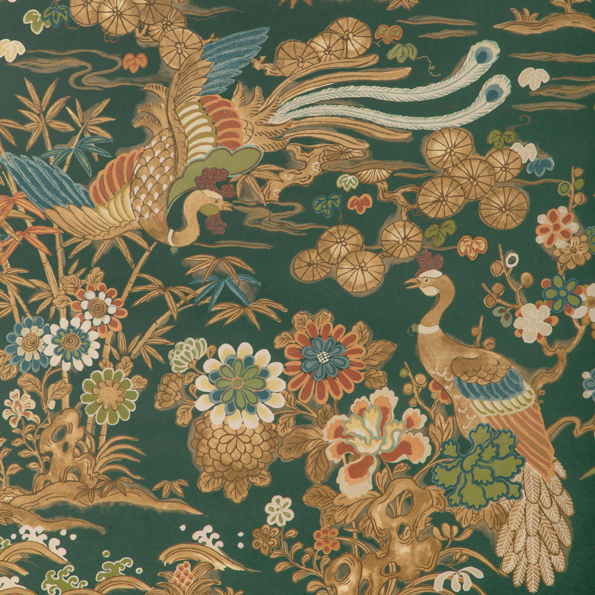 Lee Jofa SAKURA PAPER GREEN Wallpaper