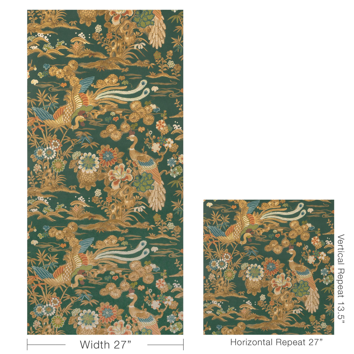Lee Jofa SAKURA PAPER GREEN Wallpaper