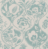 Lee Jofa CALATHEA PAPER AQUA Wallpaper