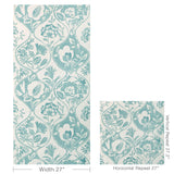 Lee Jofa CALATHEA PAPER AQUA Wallpaper