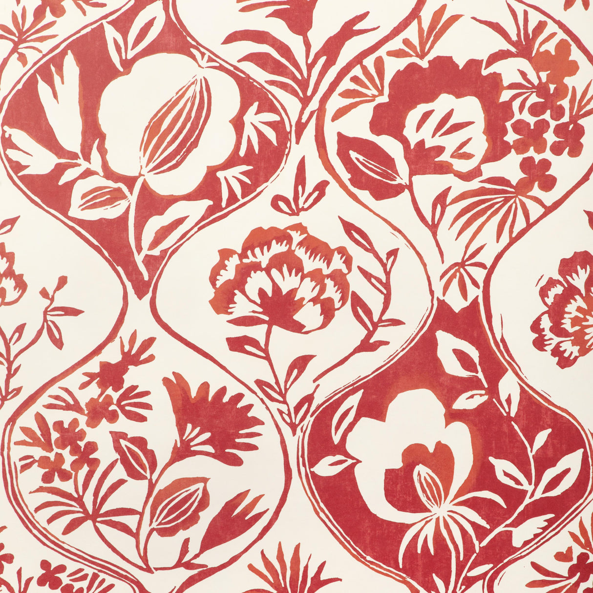 Lee Jofa CALATHEA PAPER RED Wallpaper