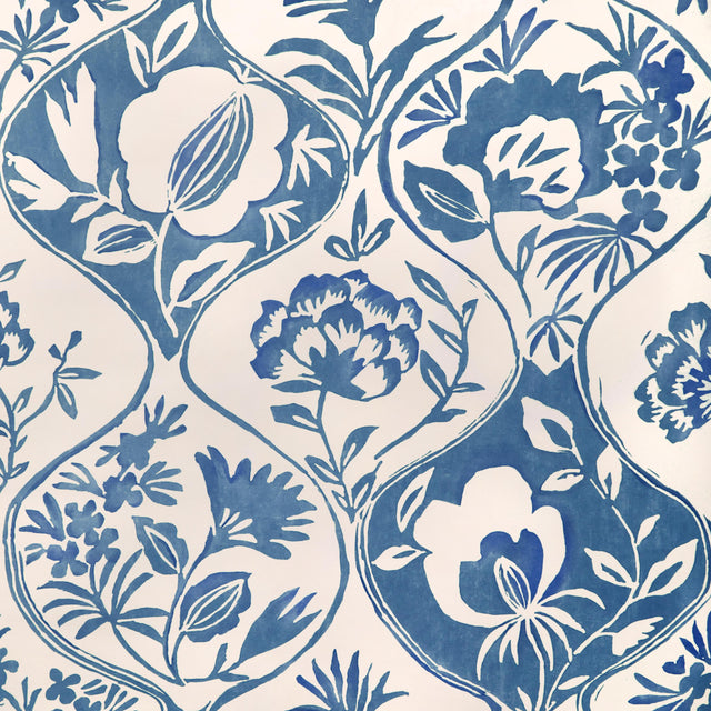 Lee Jofa CALATHEA PAPER BLUE Wallpaper