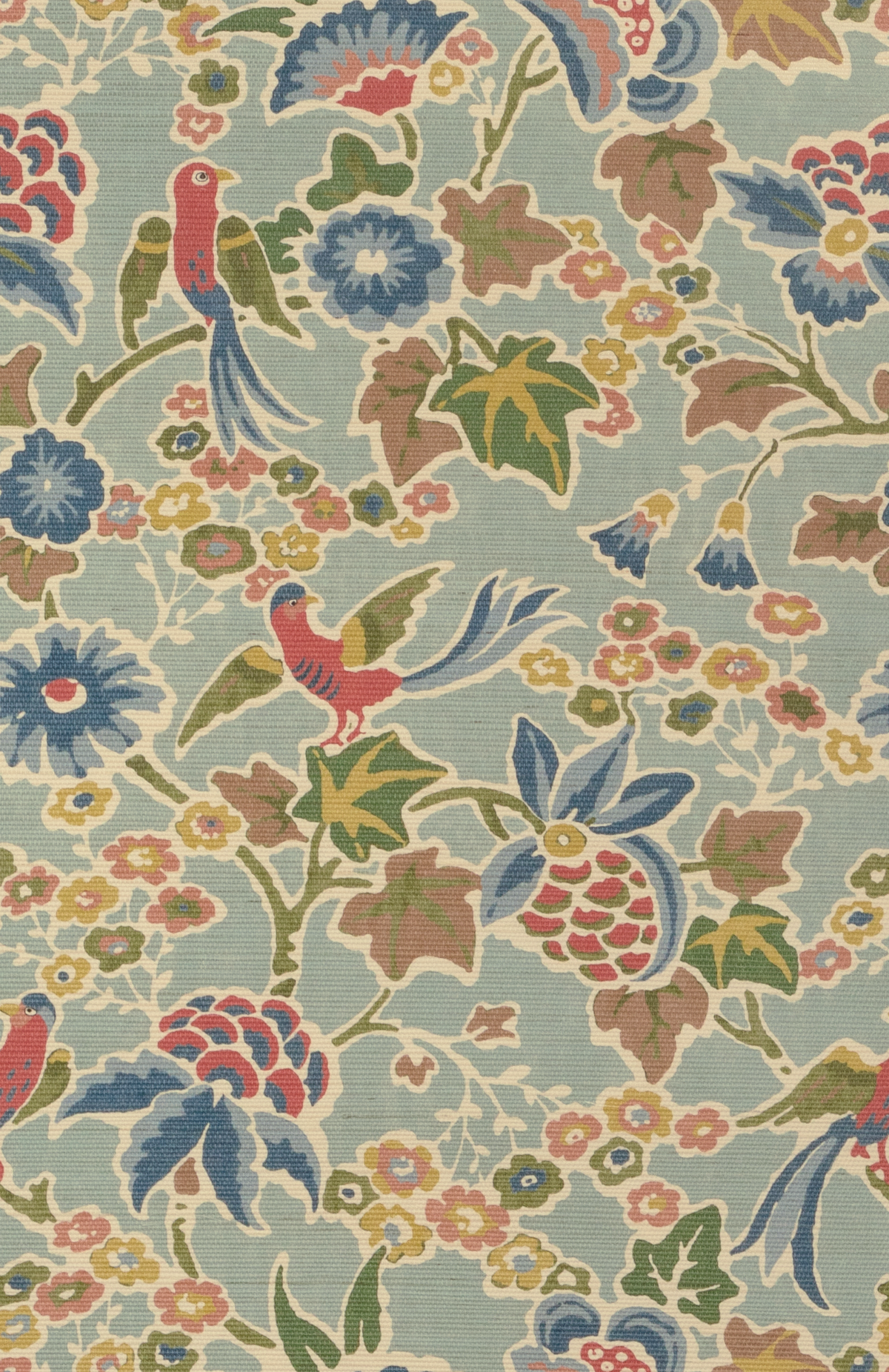 Lee Jofa POSY PAPER AQUA/IVY Wallpaper