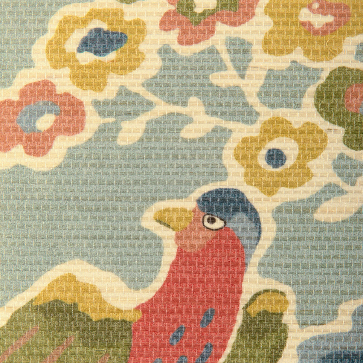 Lee Jofa POSY PAPER AQUA/IVY Wallpaper