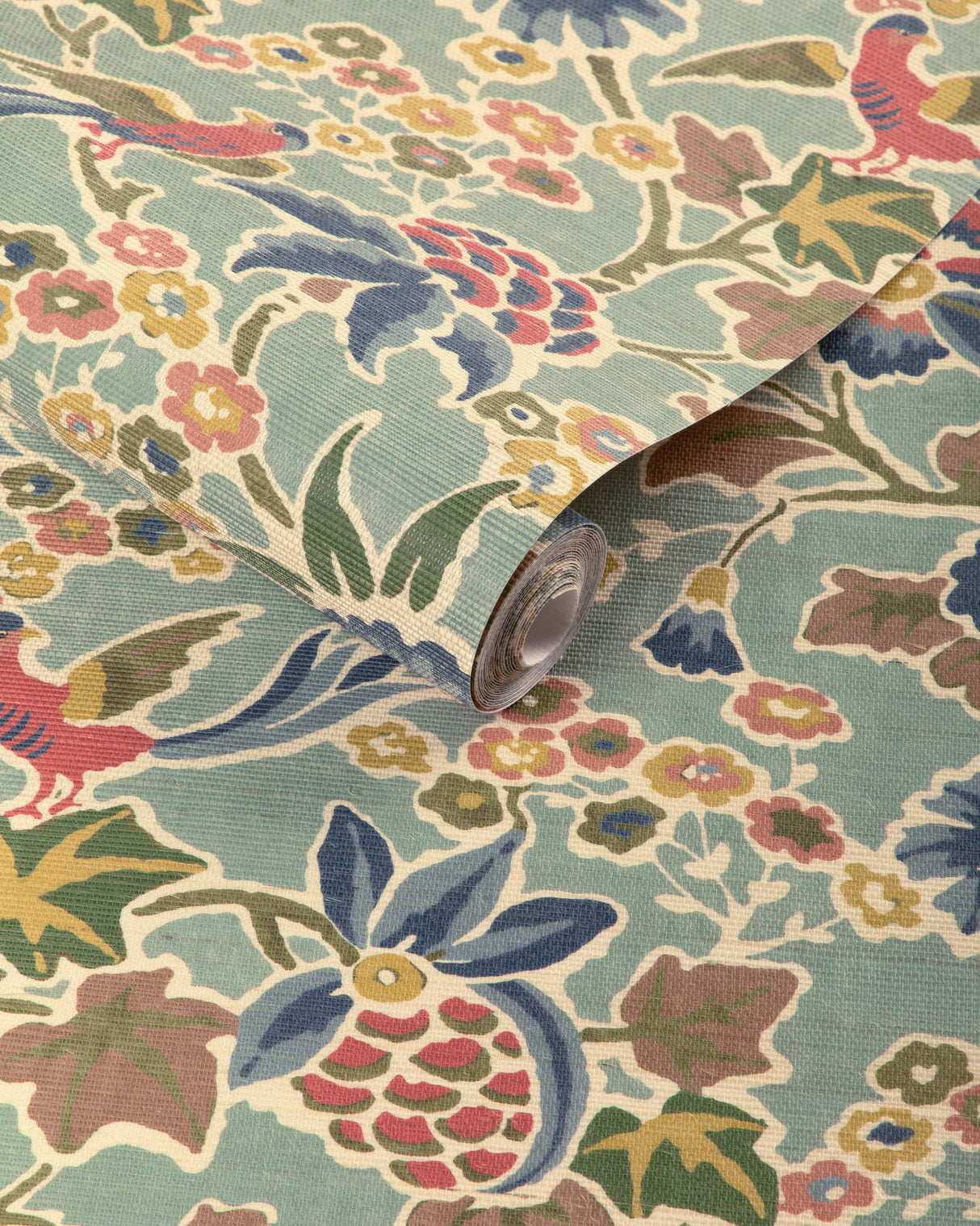 Lee Jofa POSY PAPER AQUA/IVY Wallpaper