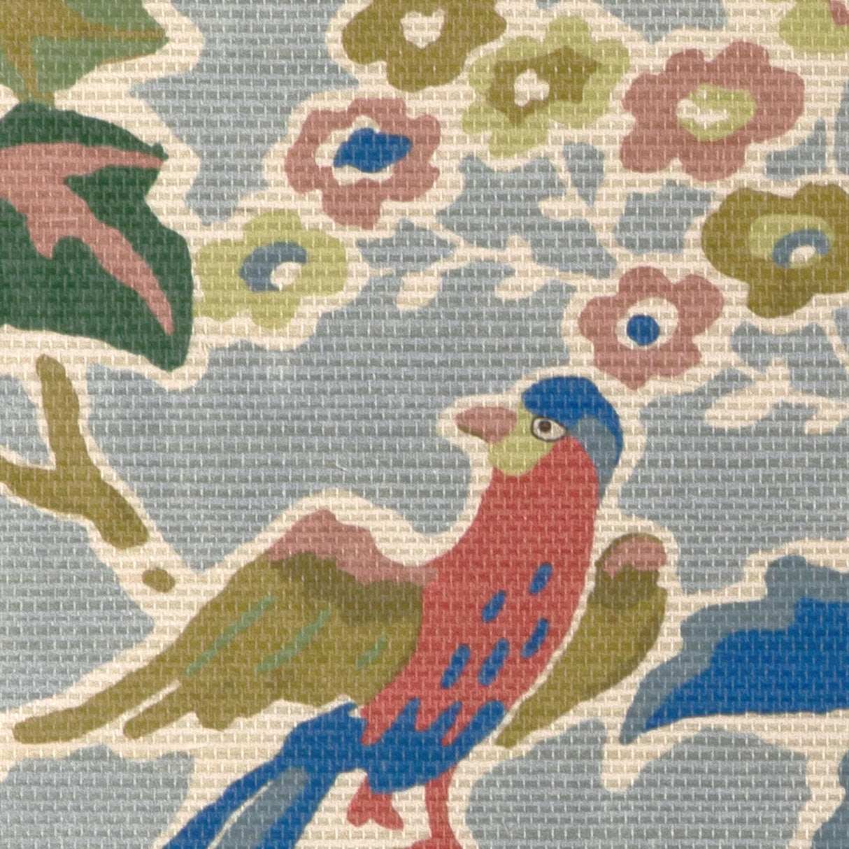 Lee Jofa POSY PAPER BLUE/MULTI Wallpaper