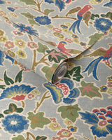 Lee Jofa POSY PAPER BLUE/MULTI Wallpaper
