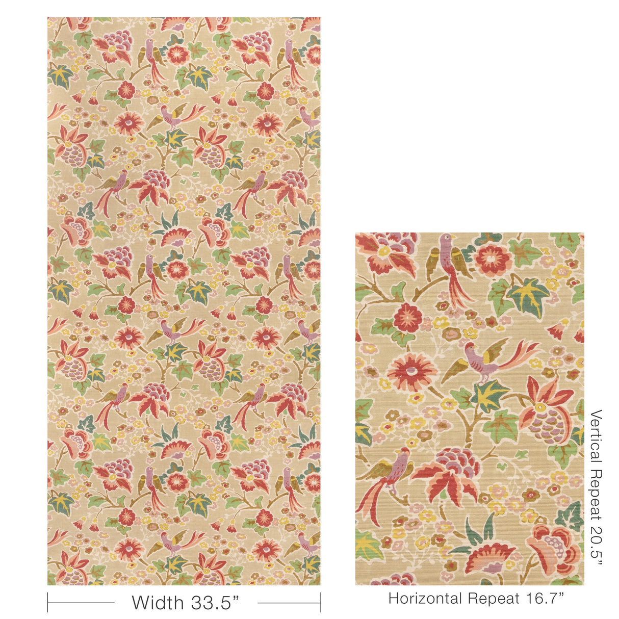 Lee Jofa POSY PAPER BERRY/LEAF Wallpaper