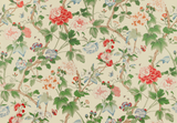 Lee Jofa GARDENIA PAPER RED/GREEN Wallpaper