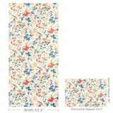 Lee Jofa GARDENIA PAPER BLUE/RED Wallpaper