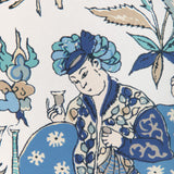 Brunschwig & Fils SHALIMAR BLUE/SAND Wallpaper