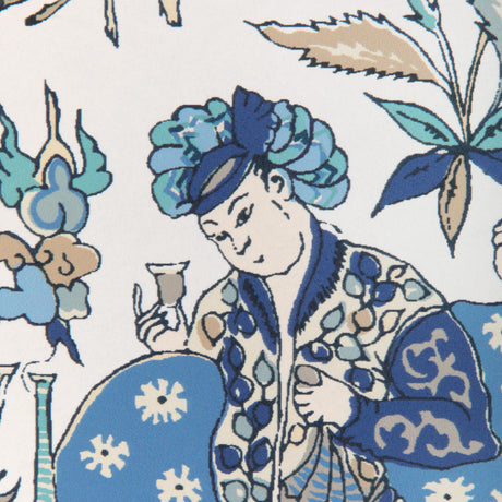 Brunschwig & Fils SHALIMAR BLUE/SAND Wallpaper