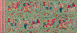 Brunschwig & Fils SHALIMAR JADE/ROSE Wallpaper